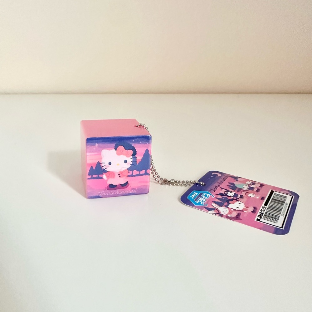 NWT Sanrio Characters Hello Kitty Jelly Cube Winter Ver. Keychain Bag Charm